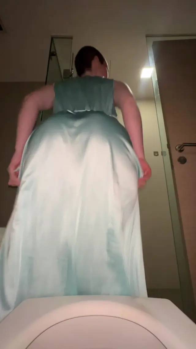 Imagine see a big ass using a dress 👗 that’s the toilet views!